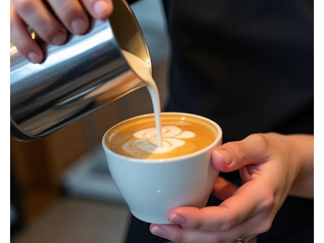 Professional barista training and latte art instruction