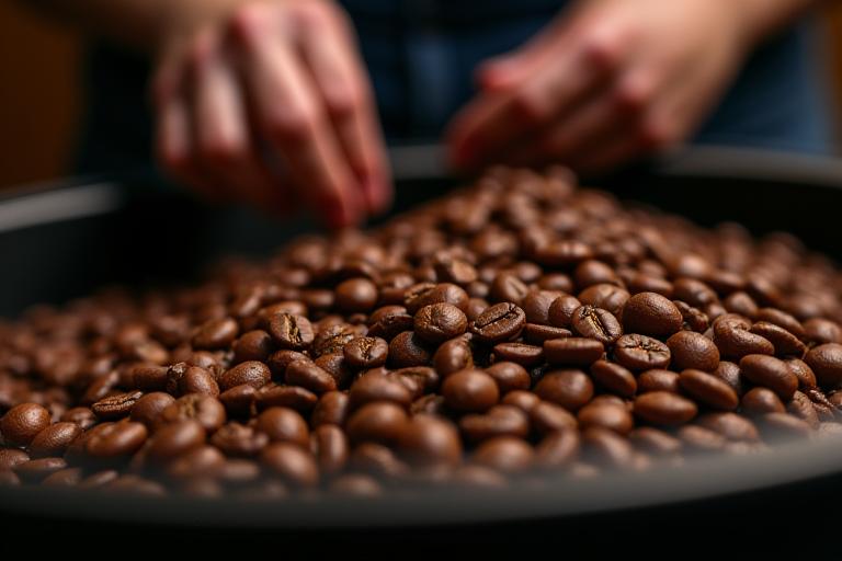 Artisanal coffee roasting process